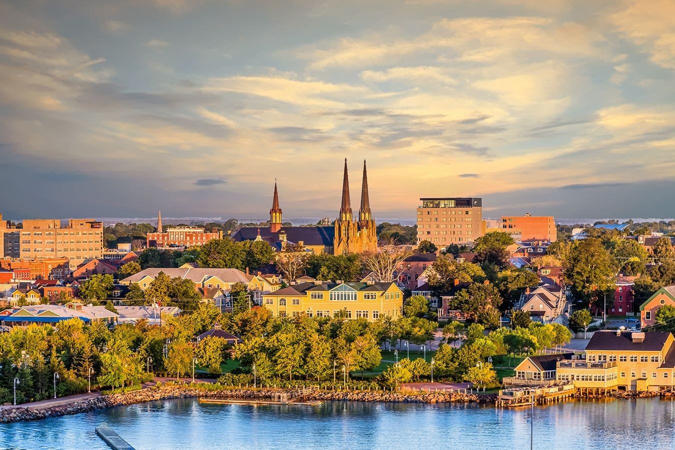 The Charlottetown waterfront on Prince Edward Island